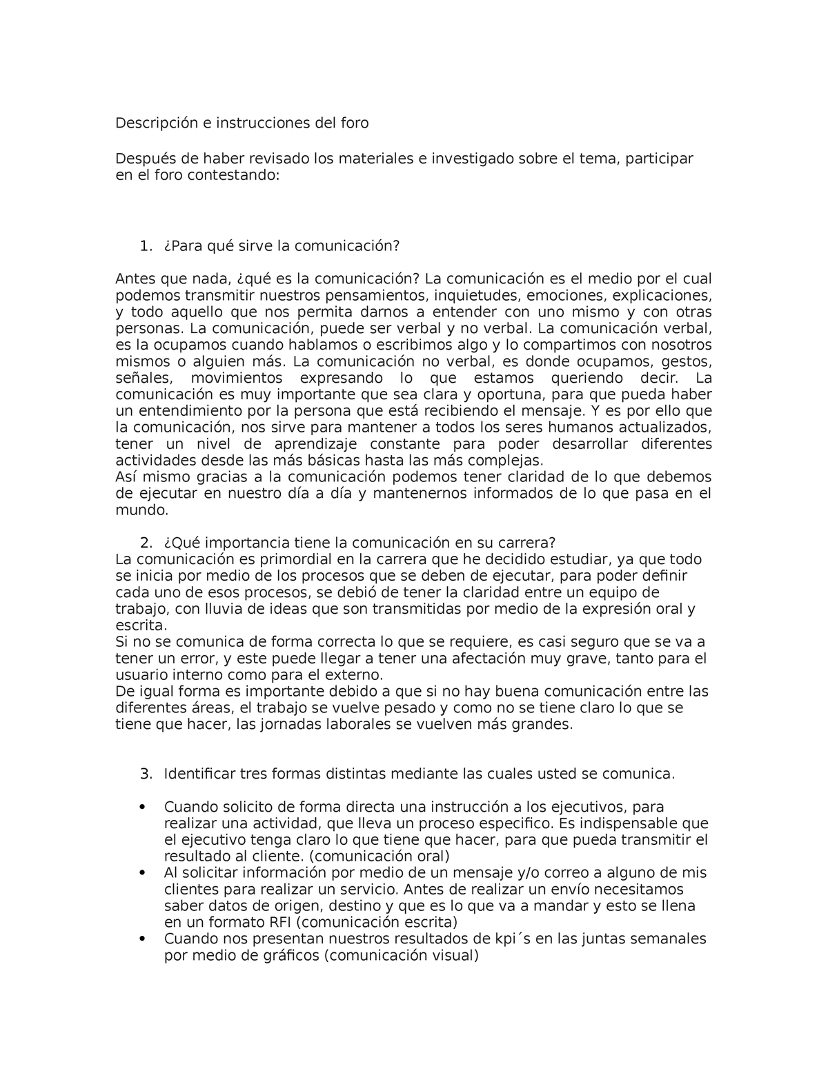 Foros Foro Descripción E Instrucciones Del Foro Después De Haber Revisado Los Materiales E 2688