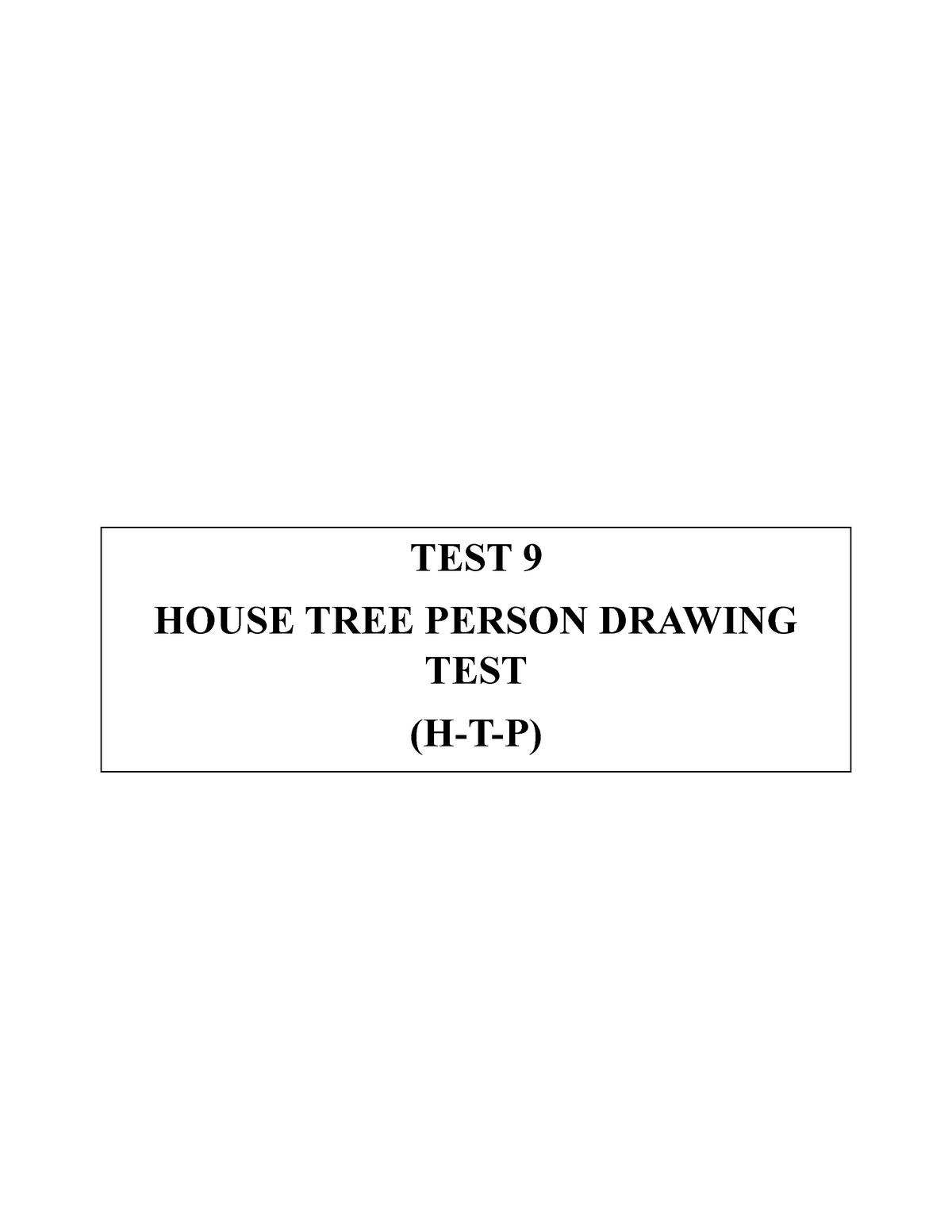 House Tree Person Test TEST 9 HOUSE TREE PERSON DRAWING TEST H T P   Thumb 1200 1553 