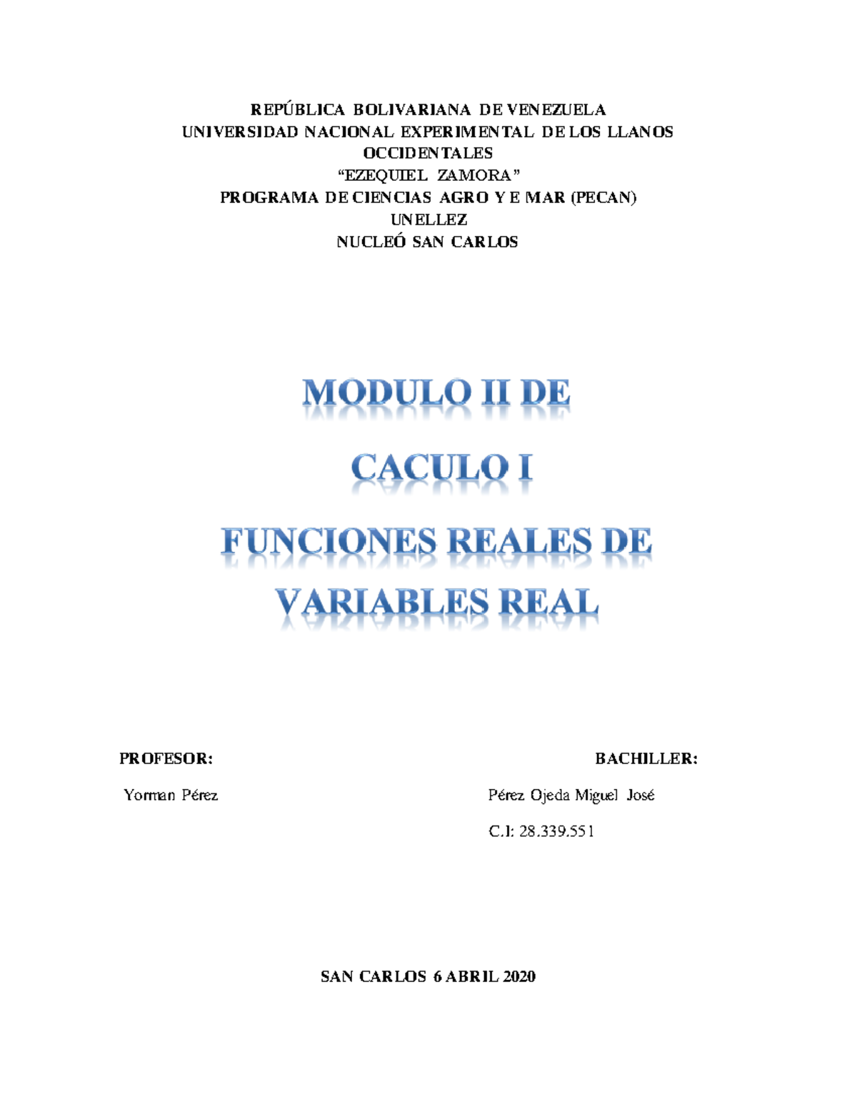 Ejercicios Propuesto Modulo II PDF - REPÚBLICA BOLIVARIANA DE VENEZUELA ...