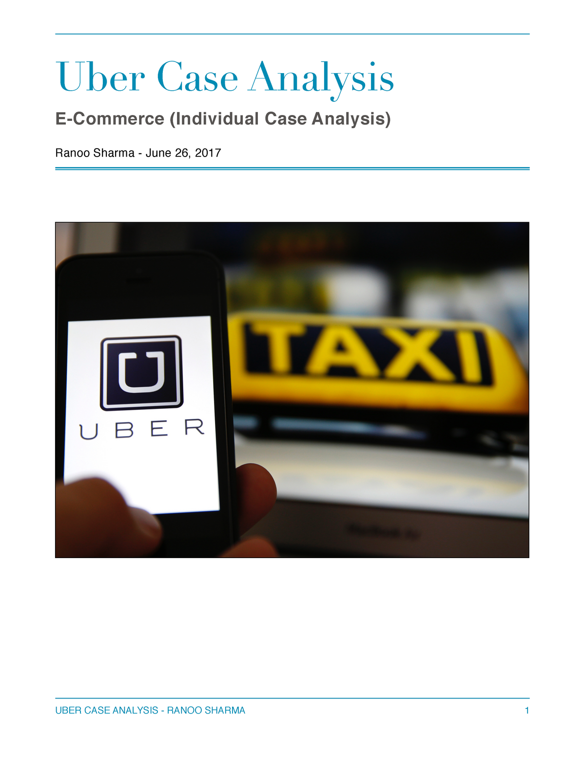 uber case study analysis