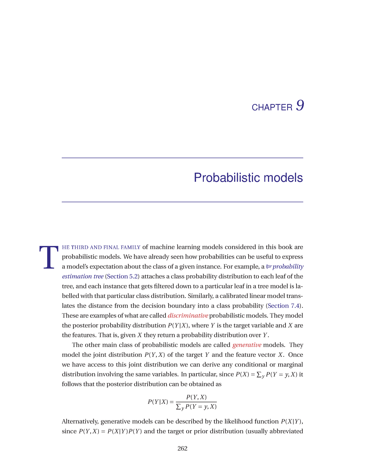 UNIT-5 (14) - Machine Learning - CHAPTER 9 Probabilistic Models T HE ...