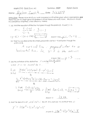 Lab3 solutions - MATH 1210 - University of Utah - Studocu