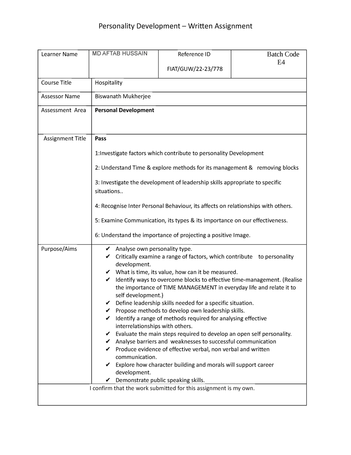 frankfinn ecs lo 4 assignment answers