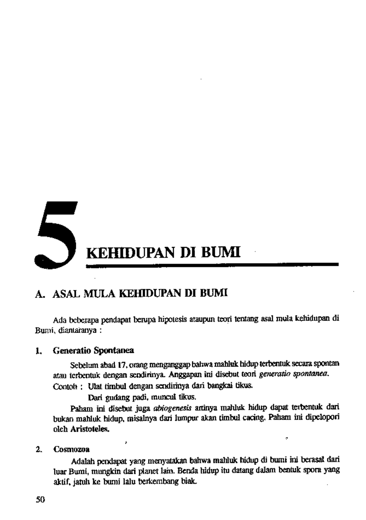 Bab5-kehidupan Di Bumi - Matematika Dan Ilmu Alamiah Dasar - Studocu