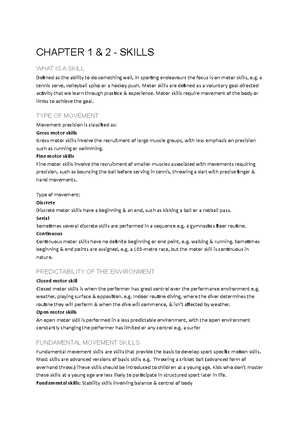 P.E Exam Revision Unit 1 - CHAPTER 2: STRUCTURE AND FUNCTION OF THE ...