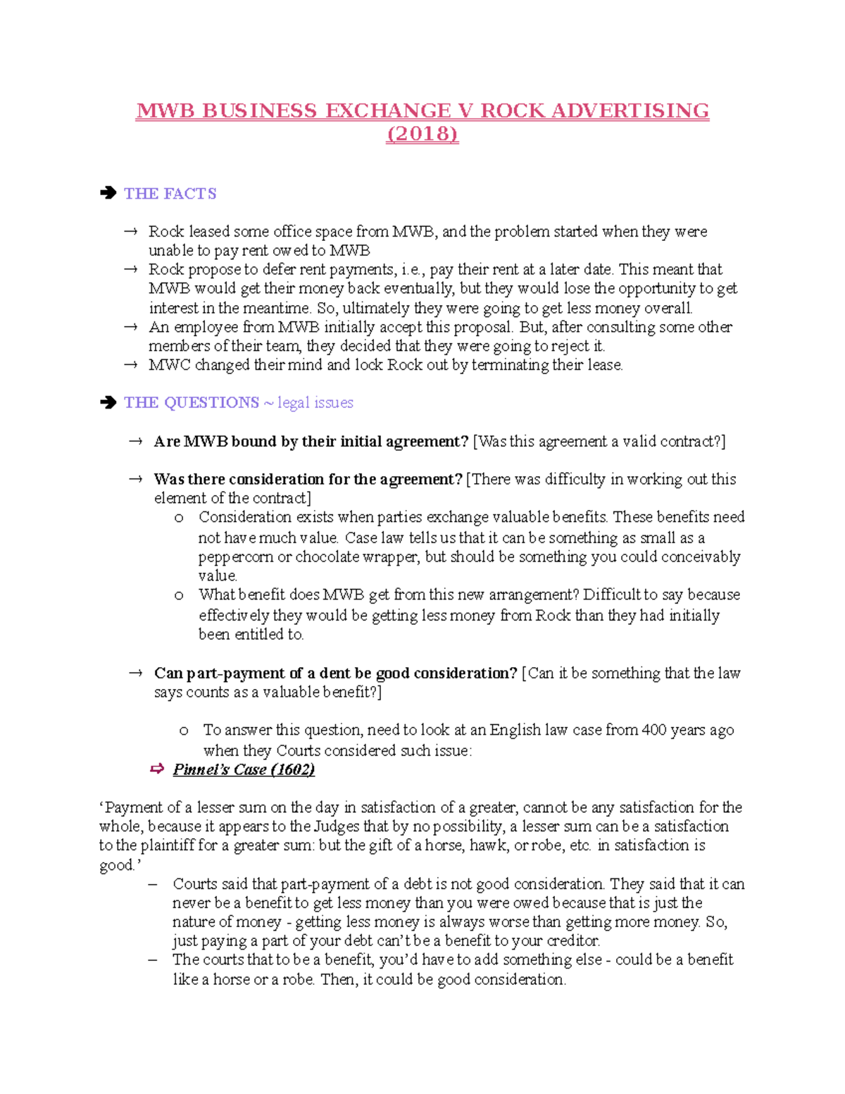 Mwb v rock advertising case clearance summary