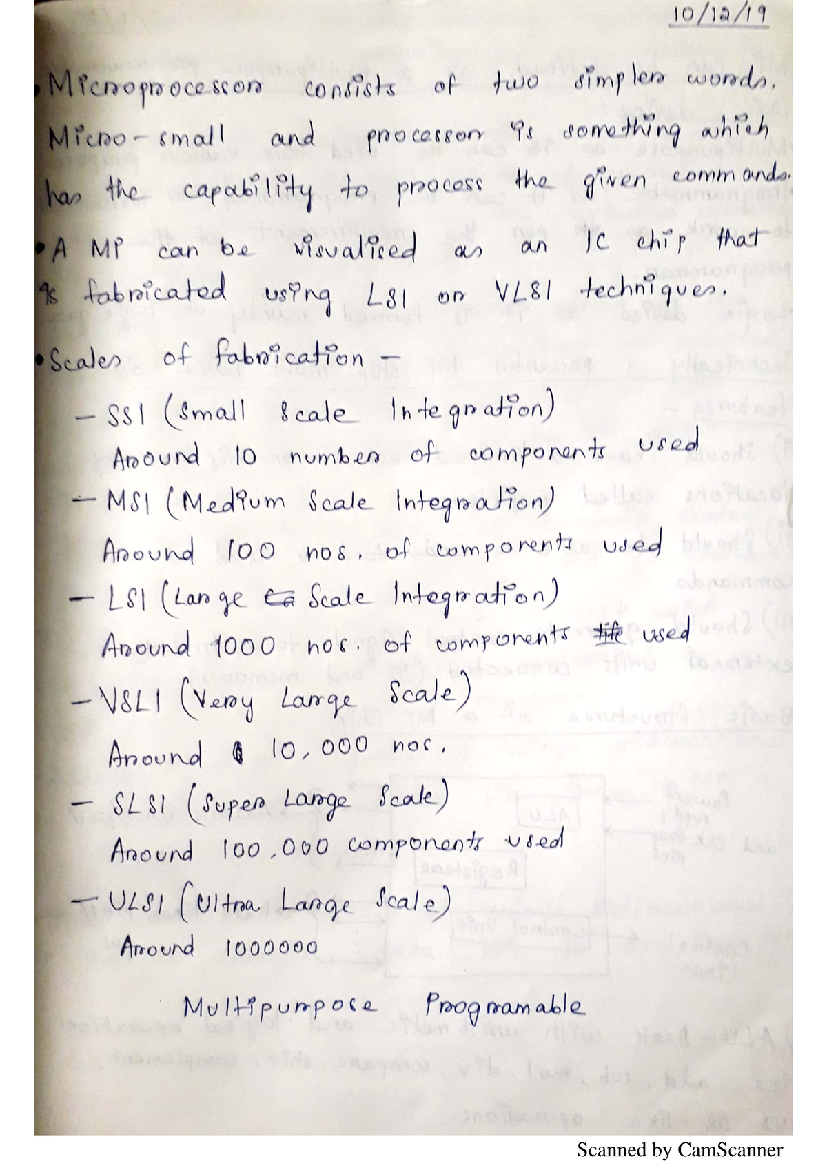 MMI 8085 - Lecture Notes Of 8085 Microprocessor - Microprocessors ...