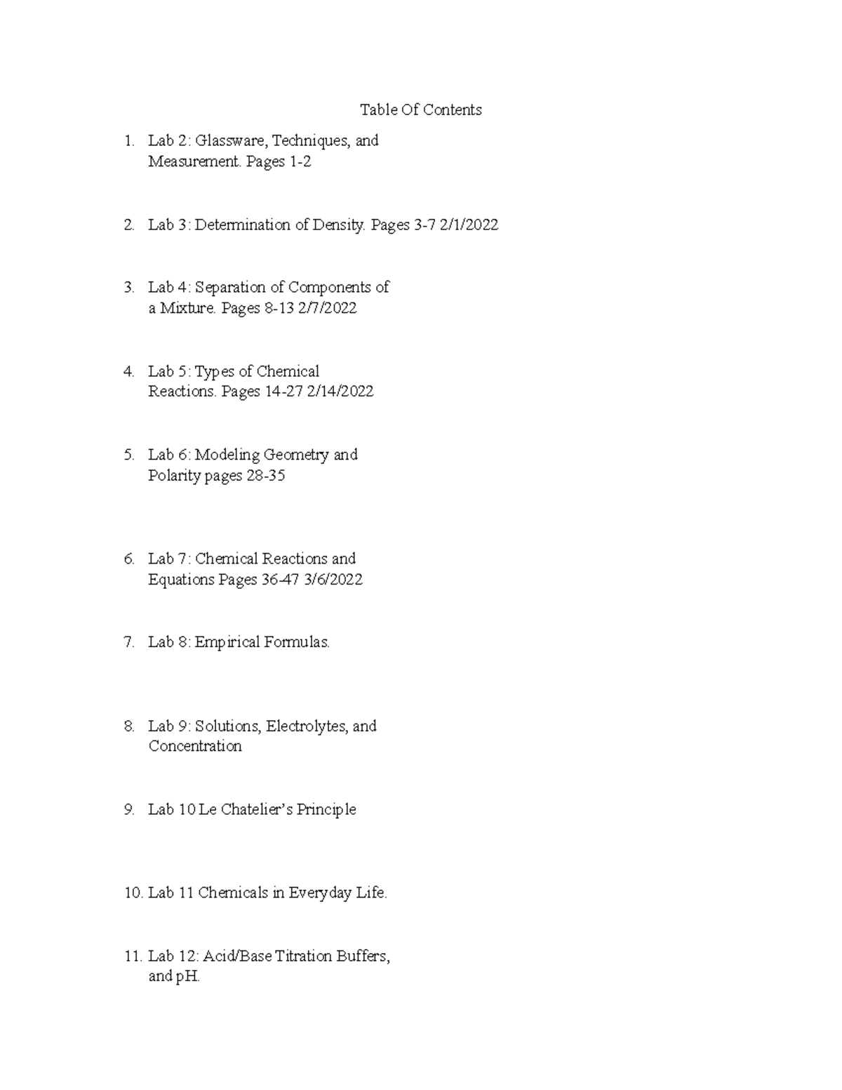 lab-notebook-1-3-table-of-contents-lab-2-glassware-techniques