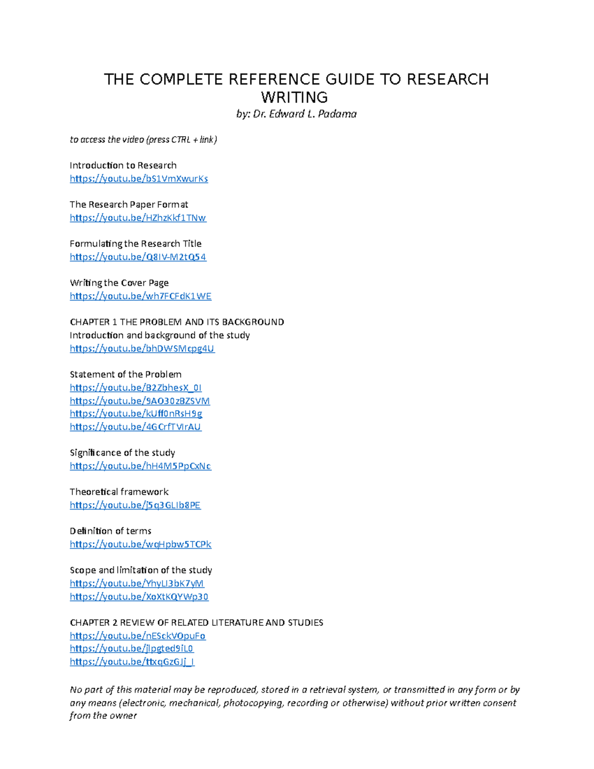V2 THE Complete Reference Guide TO Research Writing - THE COMPLETE ...