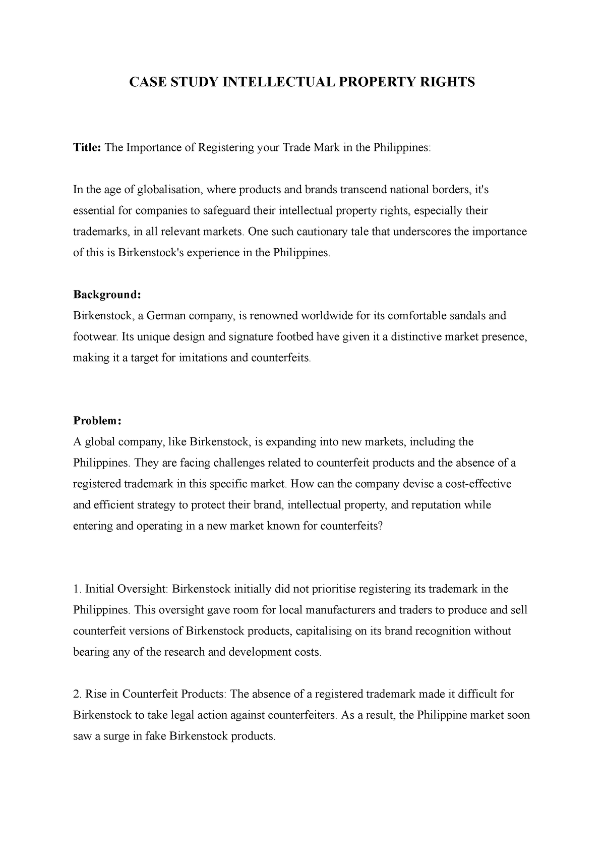 case study 1 property rights