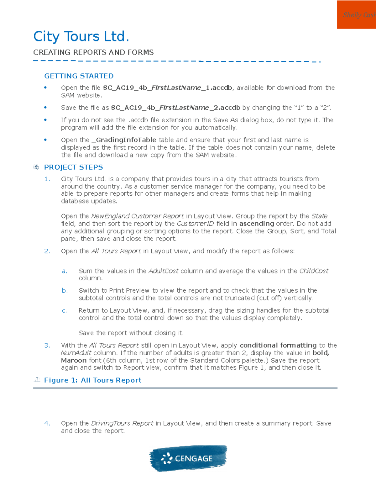 Instructions SC AC19 4b - City Tours Ltd. CREATING REPORTS AND FORMS ...