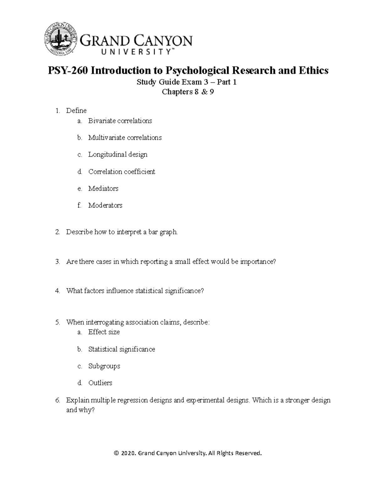 PSY 260 RS T5 Exam3Study Reading Guide - PSY-260 Introduction To ...