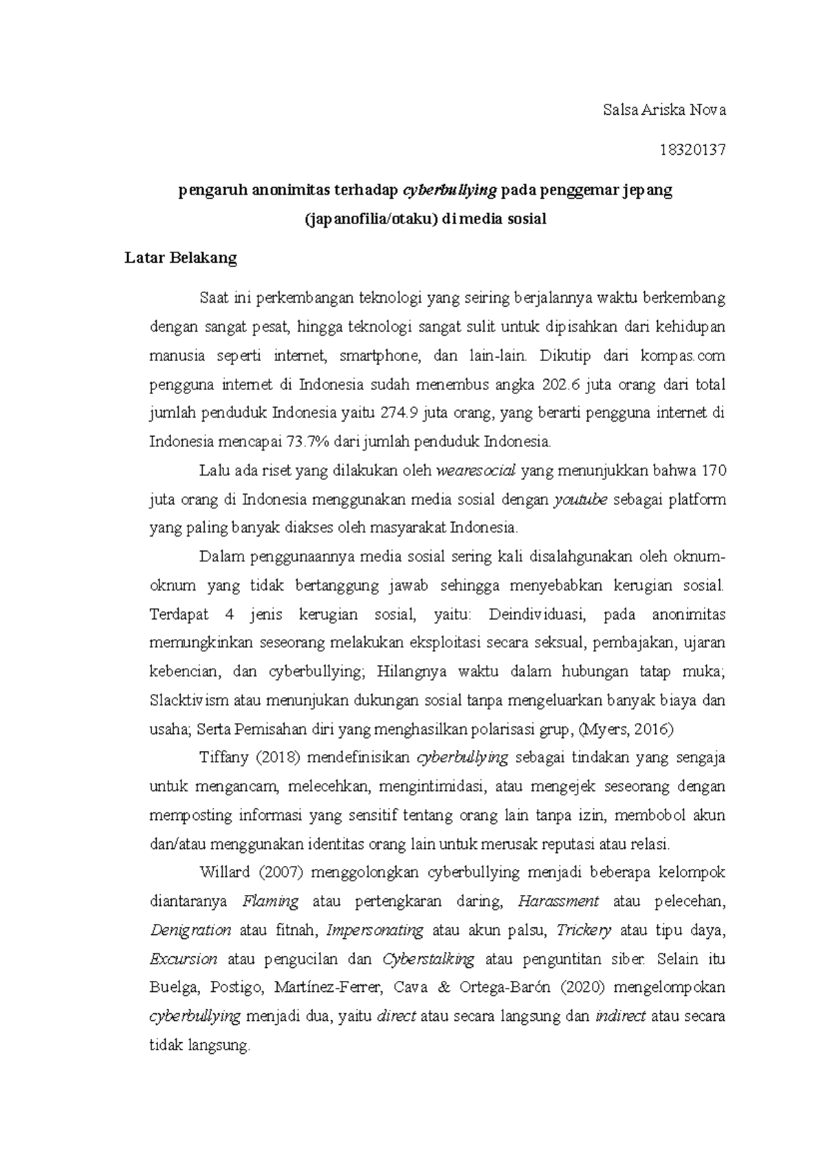 Essay UTS Isu-Isu Kontemporer Sosial Salsa Ariska Nova 1832013 7 ...