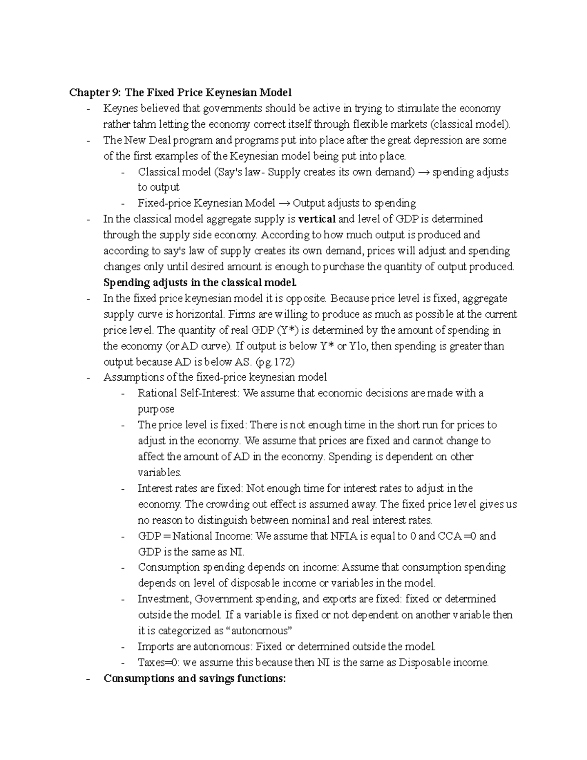 Econ Final Review - Study Guide Containing Materials In Detail From The ...