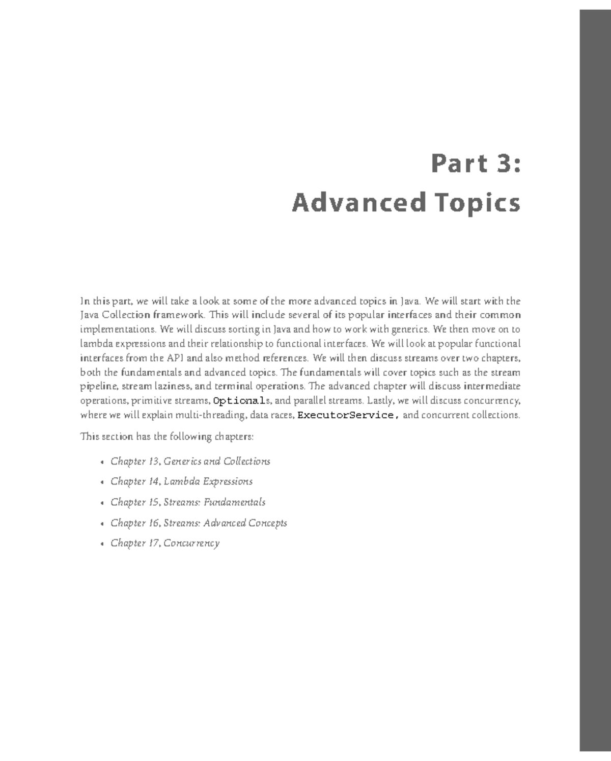017 Part 3 - Advanced Topics - Part 3: Advanced Topics In this part, we ...