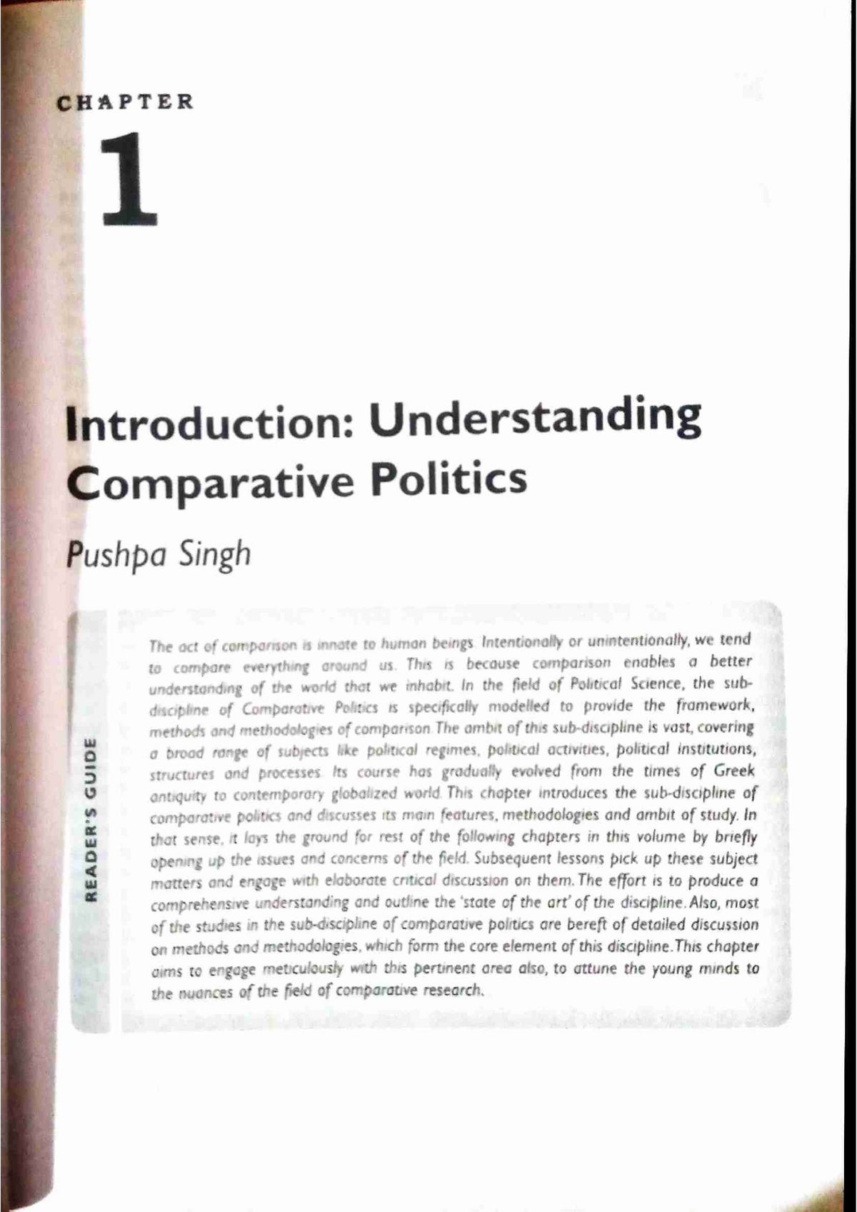 Chetna Sharma Book Unit 1 - Introduction To Comparative Government And ...