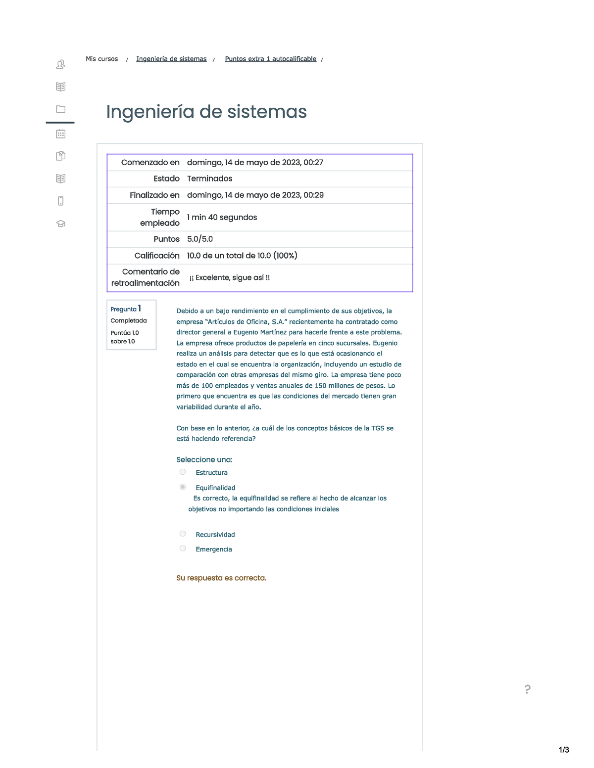 Ingenieria En Sistemas Primer Autocalificable - Ingeniería De Sistemas ...