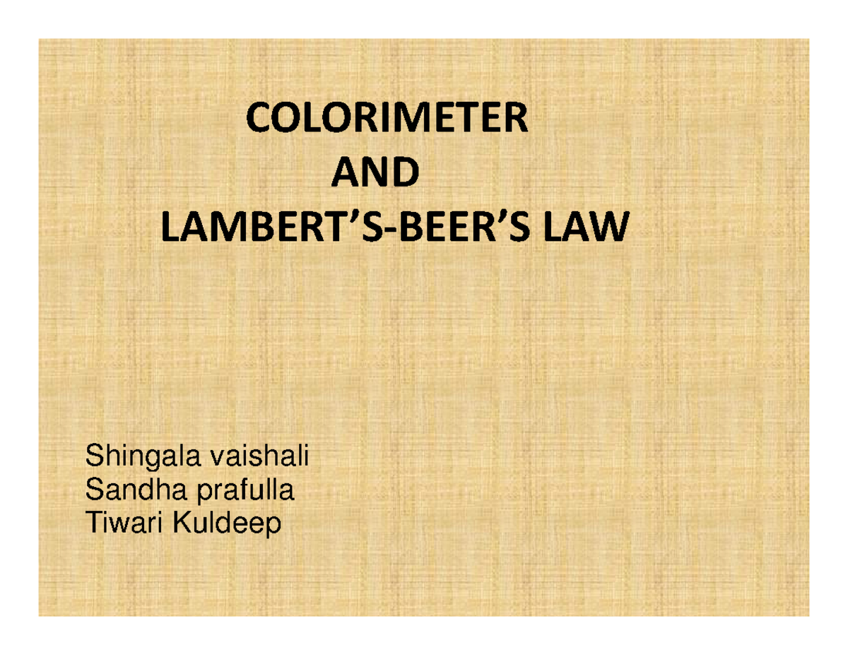 Colorimeter compatibility mode of the laboratory purpose COLORIMETER