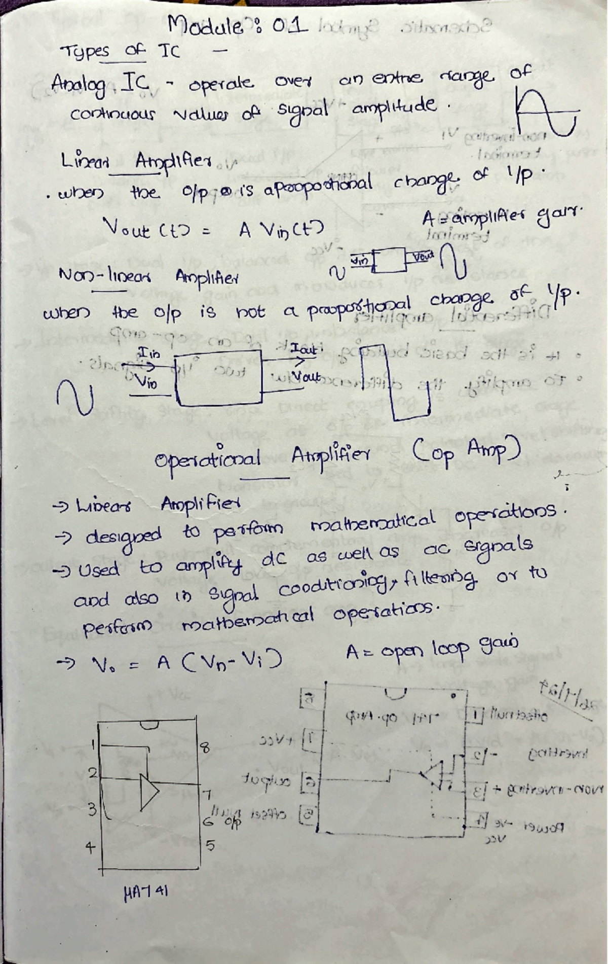 LIC MOD-01 - Lic descriptive notes - Module: 01 locknge Types of IC ...