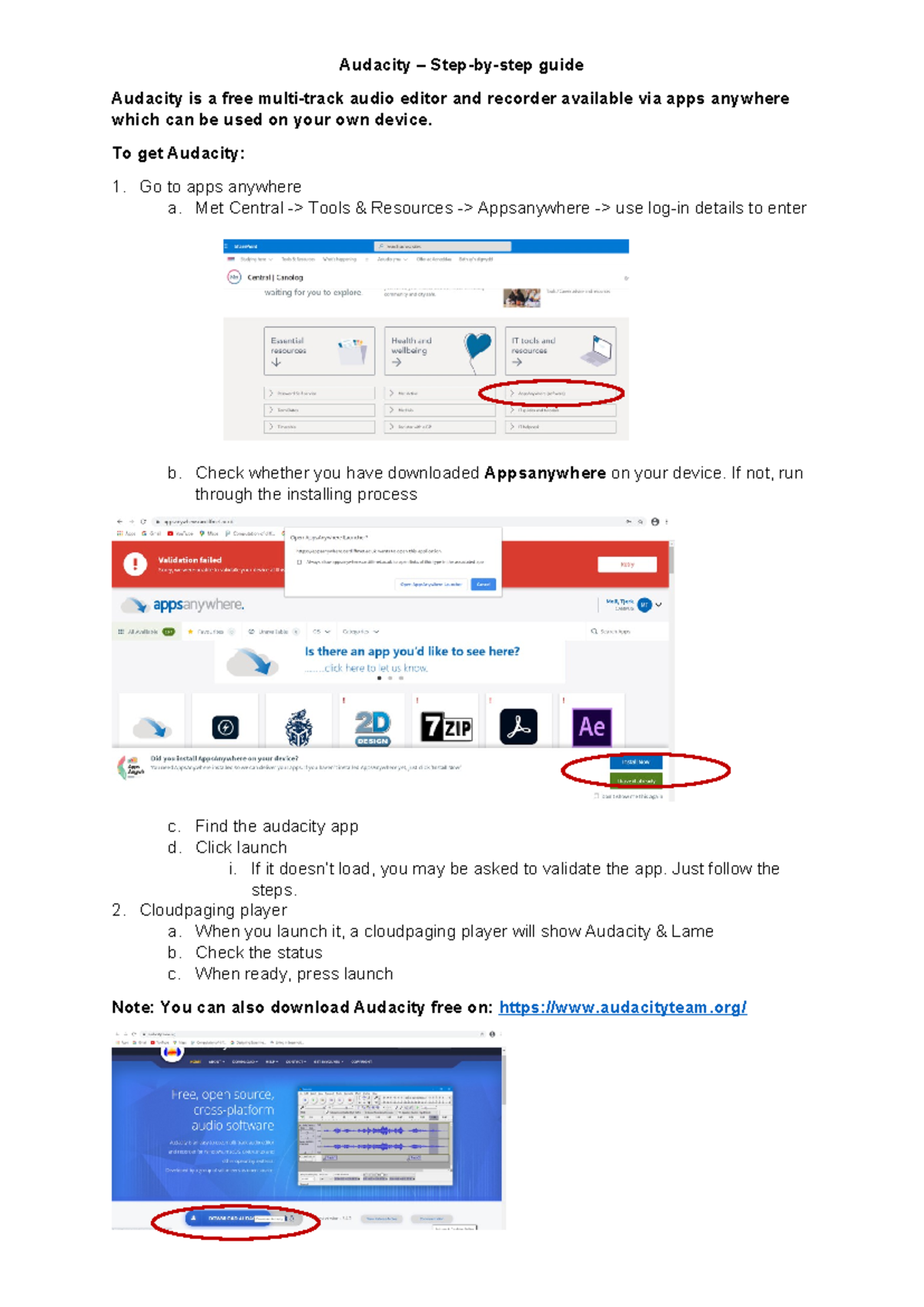 Audacity - how to guide - NOM - Audacity – Step-by-step guide Audacity ...