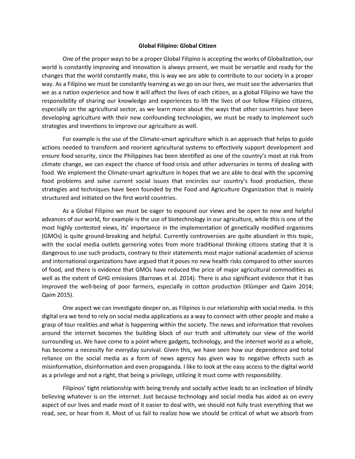 essay about the importance of active citizenship in philippine society