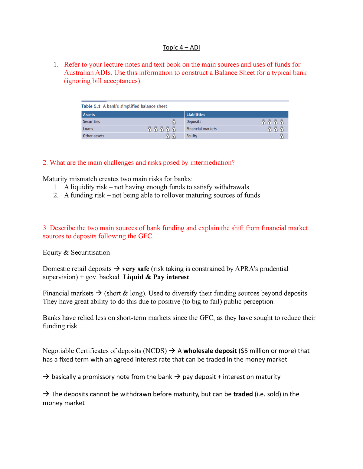 Topic 4 – ADI - notes - Topic 4 – ADI Refer to your lecture notes and ...