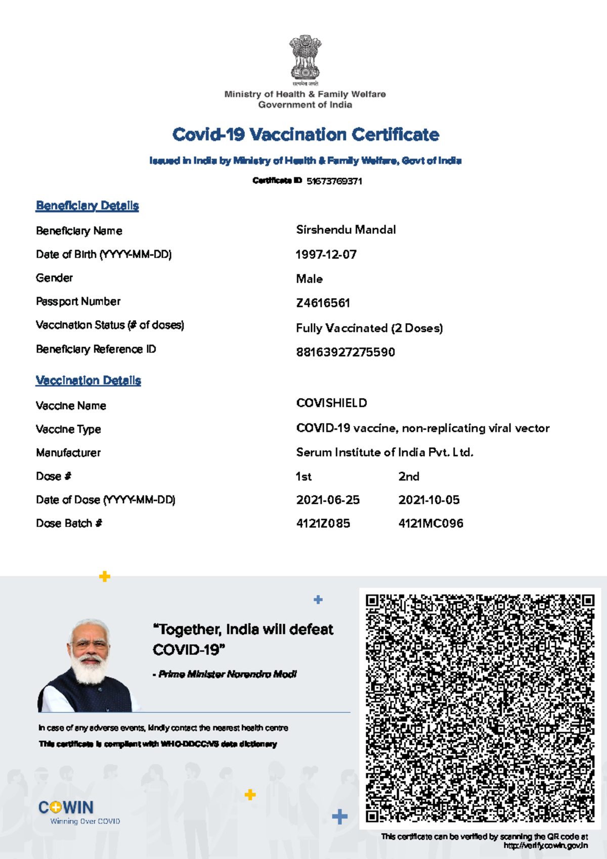 International Covid vac cert SM - Vaccination Details Beneficiary ...