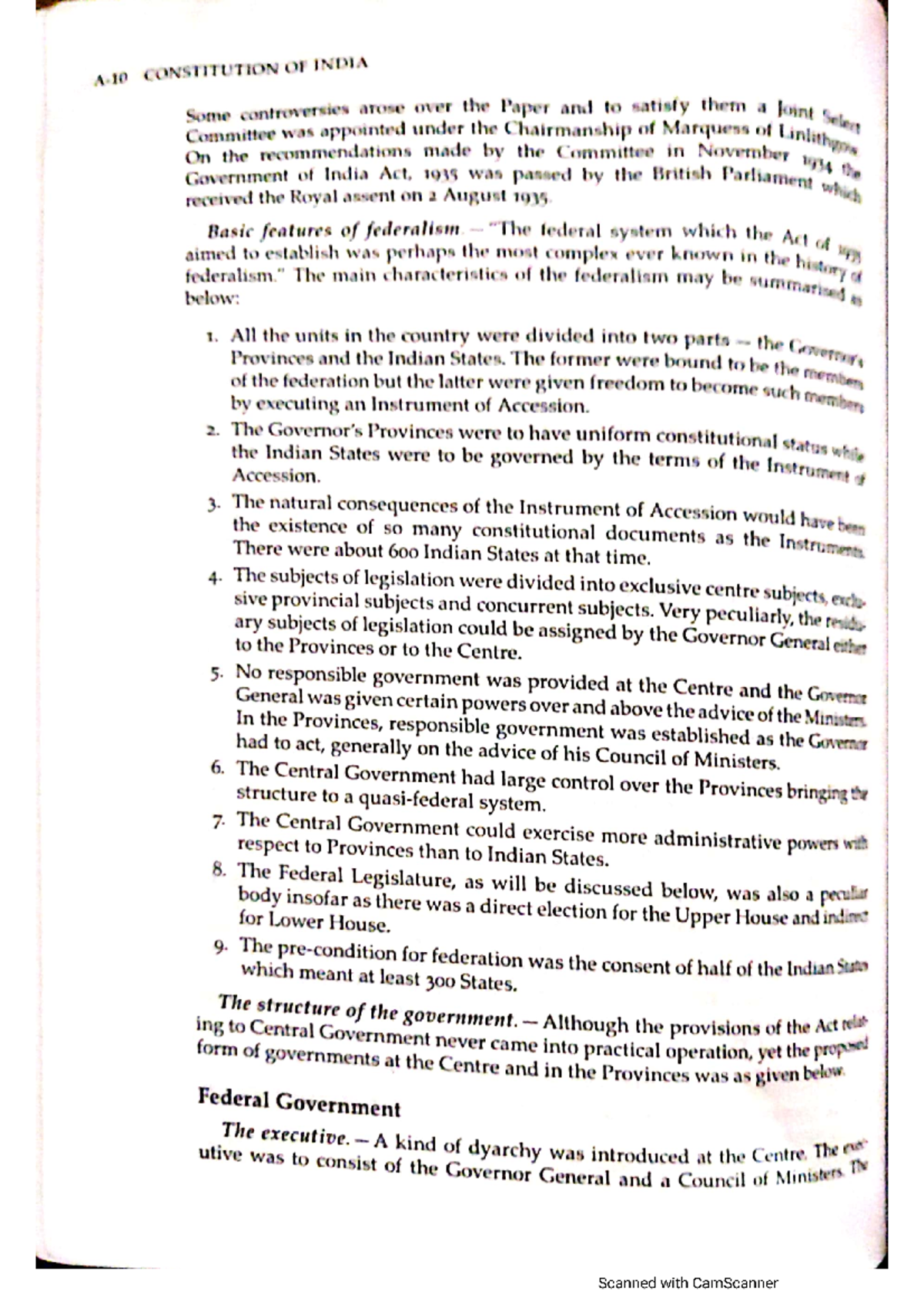 federalism Notes - Constitutional law - Studocu
