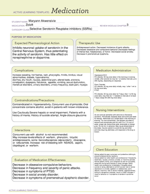 Amlodipine Med template ACTIVE LEARNING TEMPLATES THERAPEUTIC