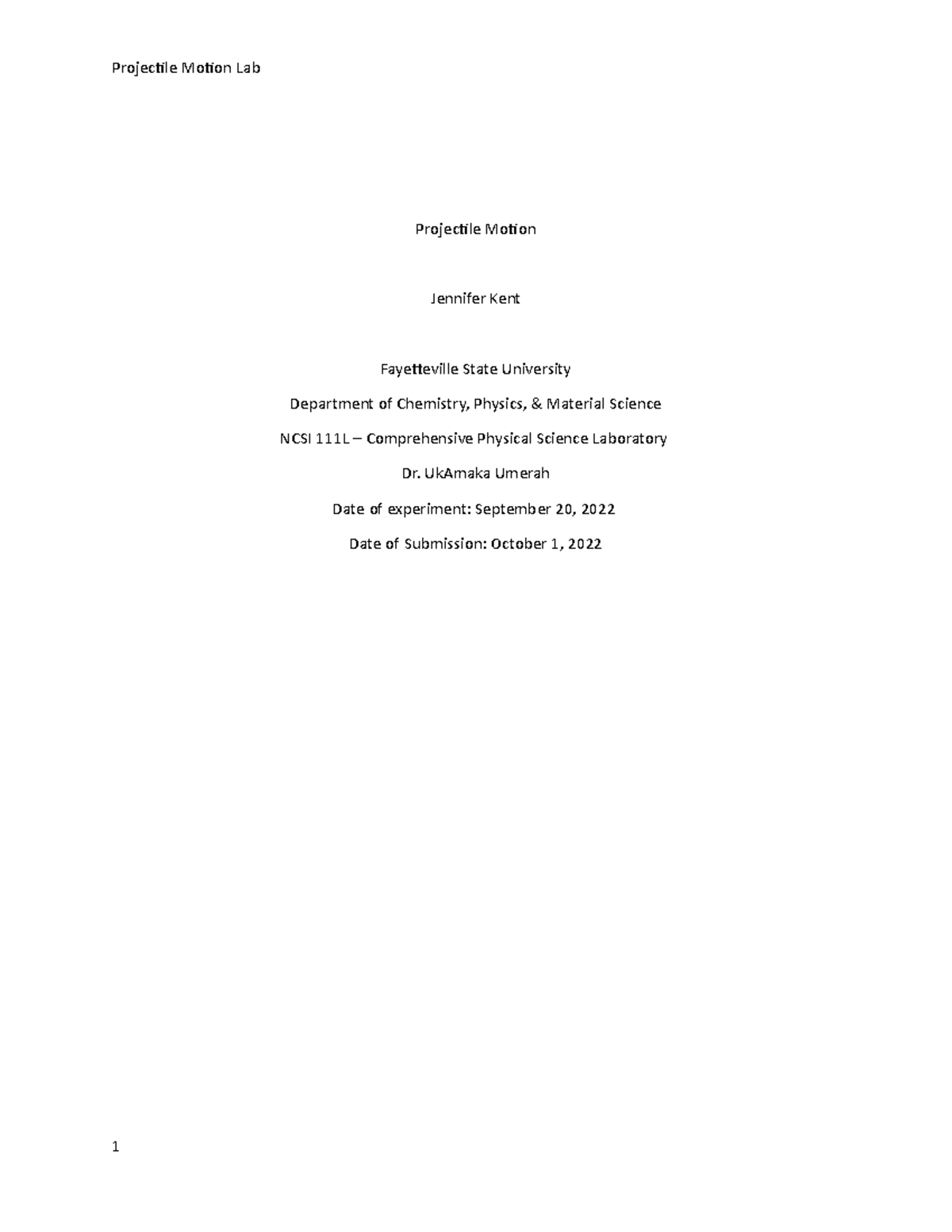 Projectile Motion - Science Lab - Projectile Motion Lab Projectile ...