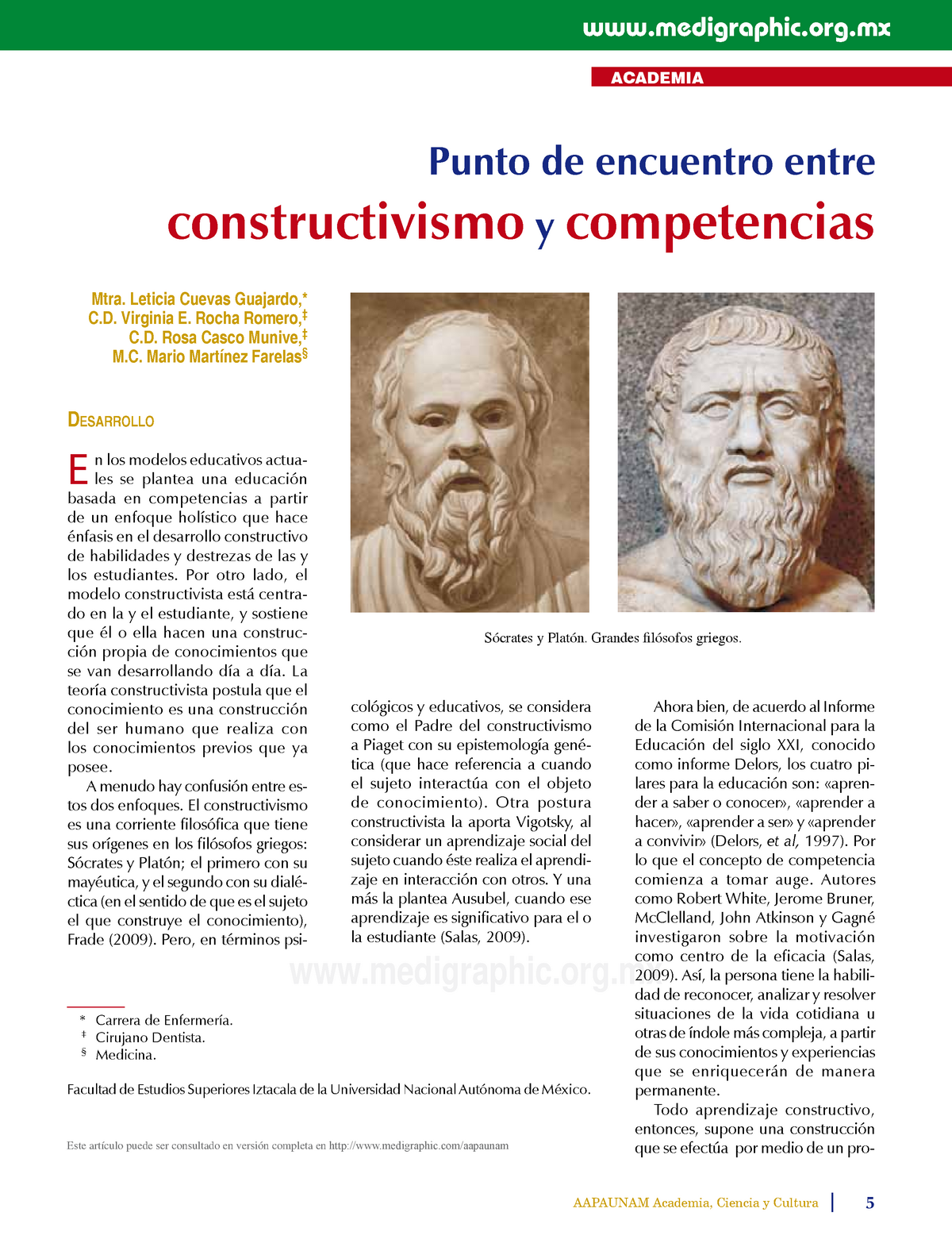 Constructivismo y Competencias - academia  . Carrera de - Studocu