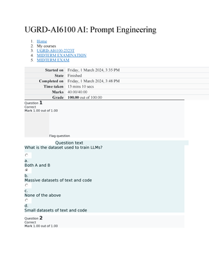 UGRD-AI6100 AI Prompt Engineering Prelim Lab Quiz 2 - 1. UGRD-AI6100 ...