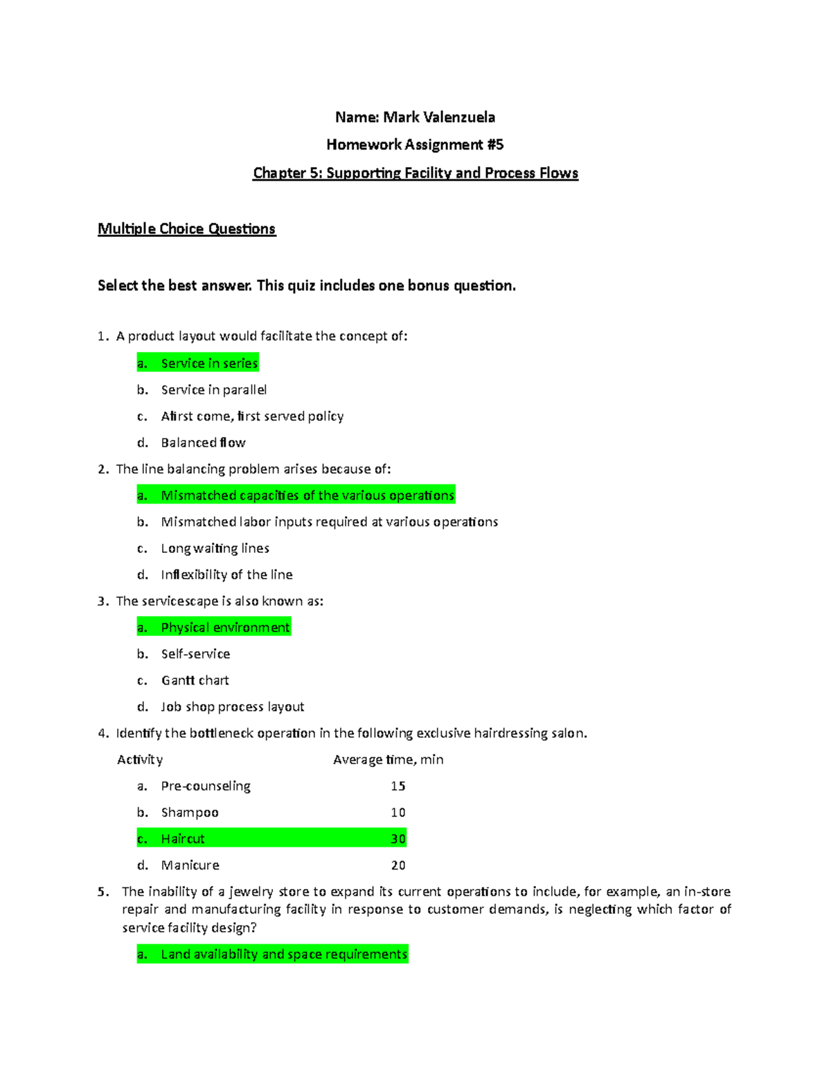 QSO 310 Module 5 Assignment - Name: Mark Valenzuela Homework Assignment ...