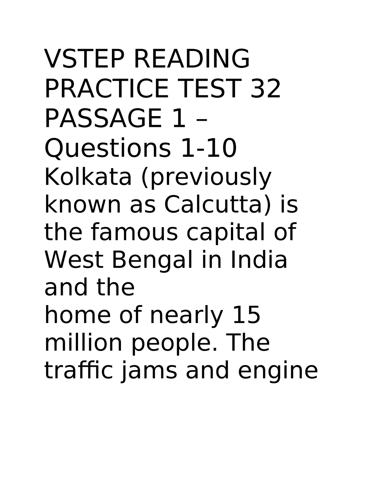 Kiem Tra Thi Vstep - VSTEP READING PRACTICE TEST 32 PASSAGE 1 ...