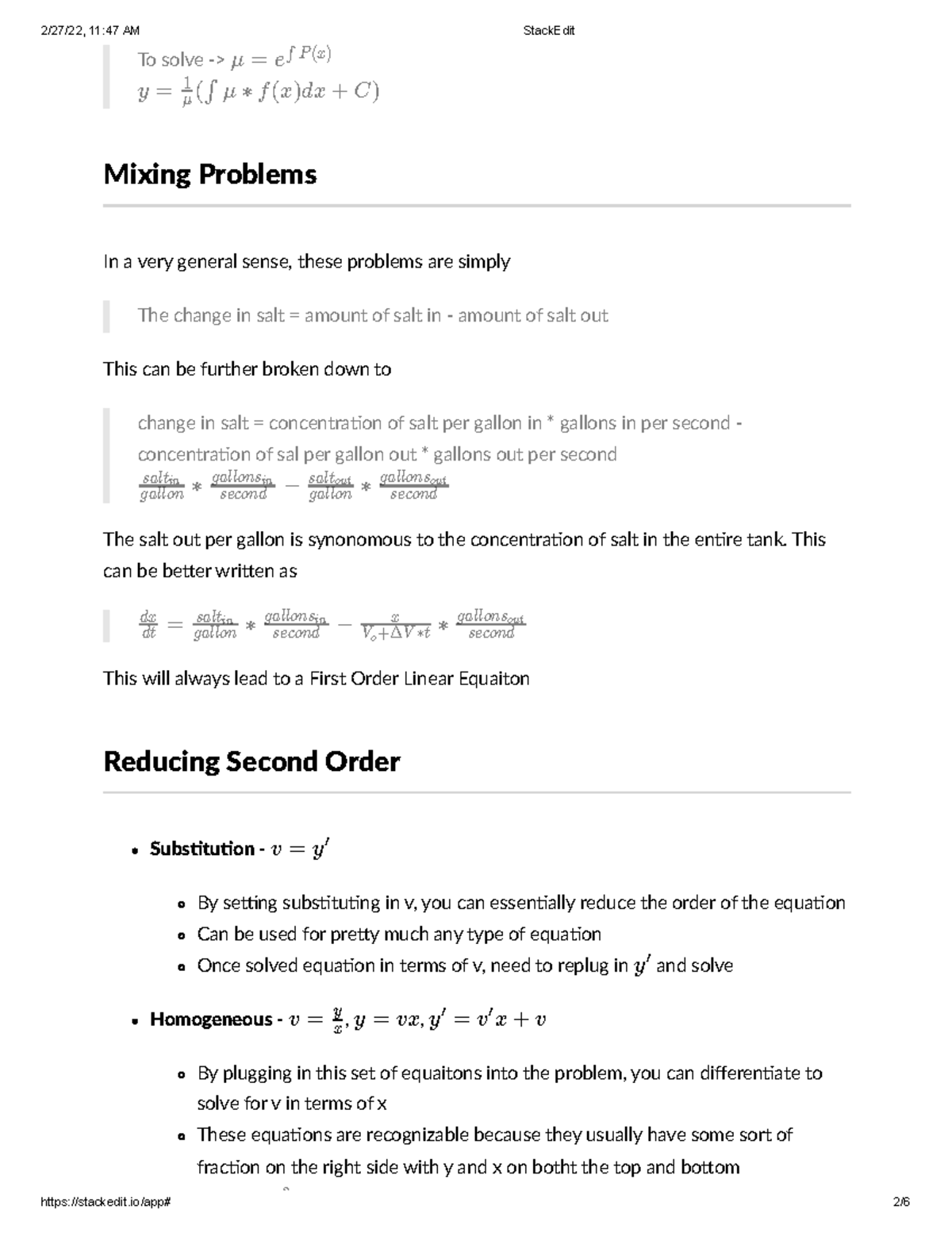 Differential Equations Exam 1 Review split 2/27/22, 1147 AM