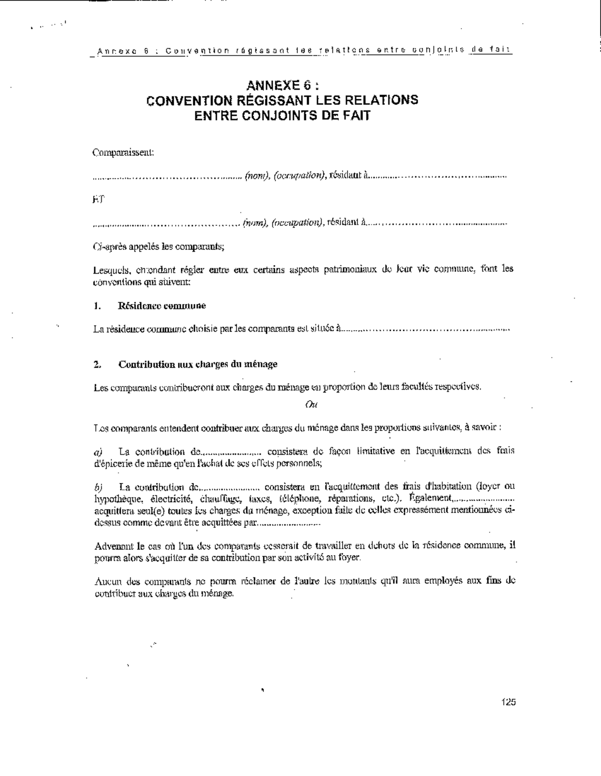 Déclaration Conjoint De Fait | Assermentation Conjoint De Fait – DJNO