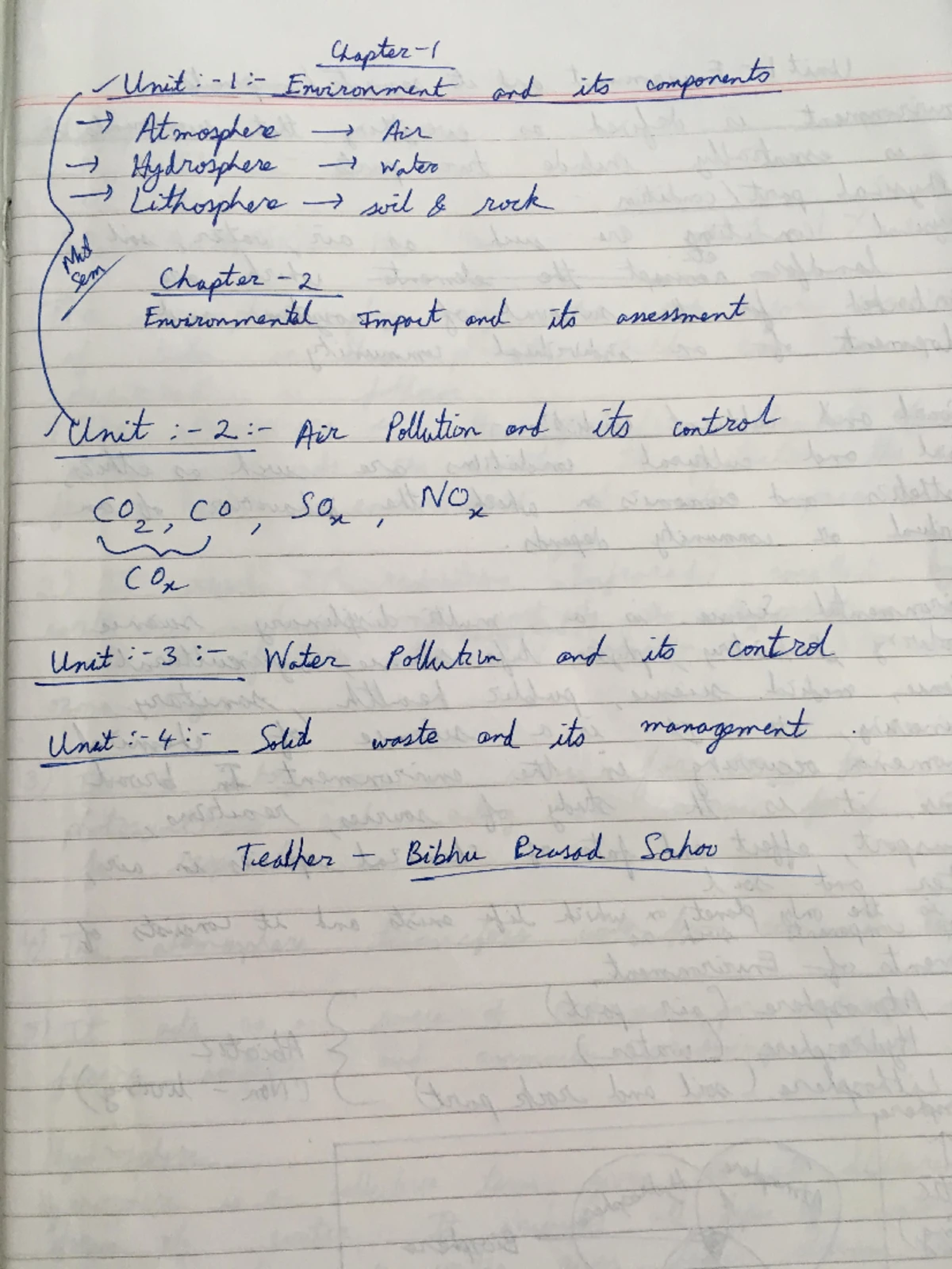 EVS 1st ppt - Notes for evs class - Environmental Science - Studocu