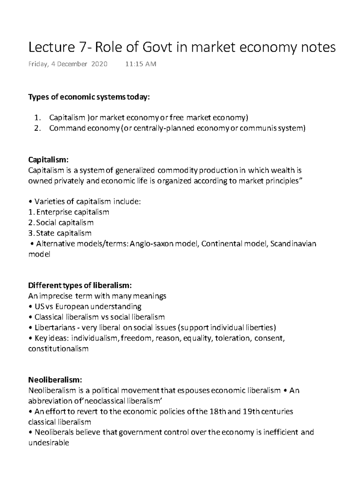 fcom-lecture-7-types-of-economic-systems-today-capitalism-or-market