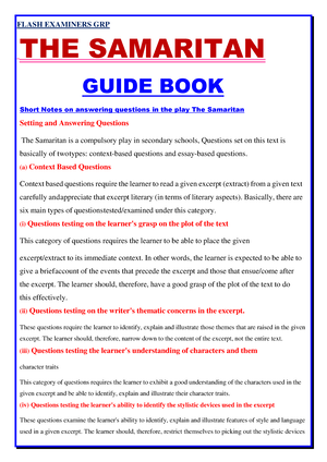 the samaritan essay questions and answers pdf download