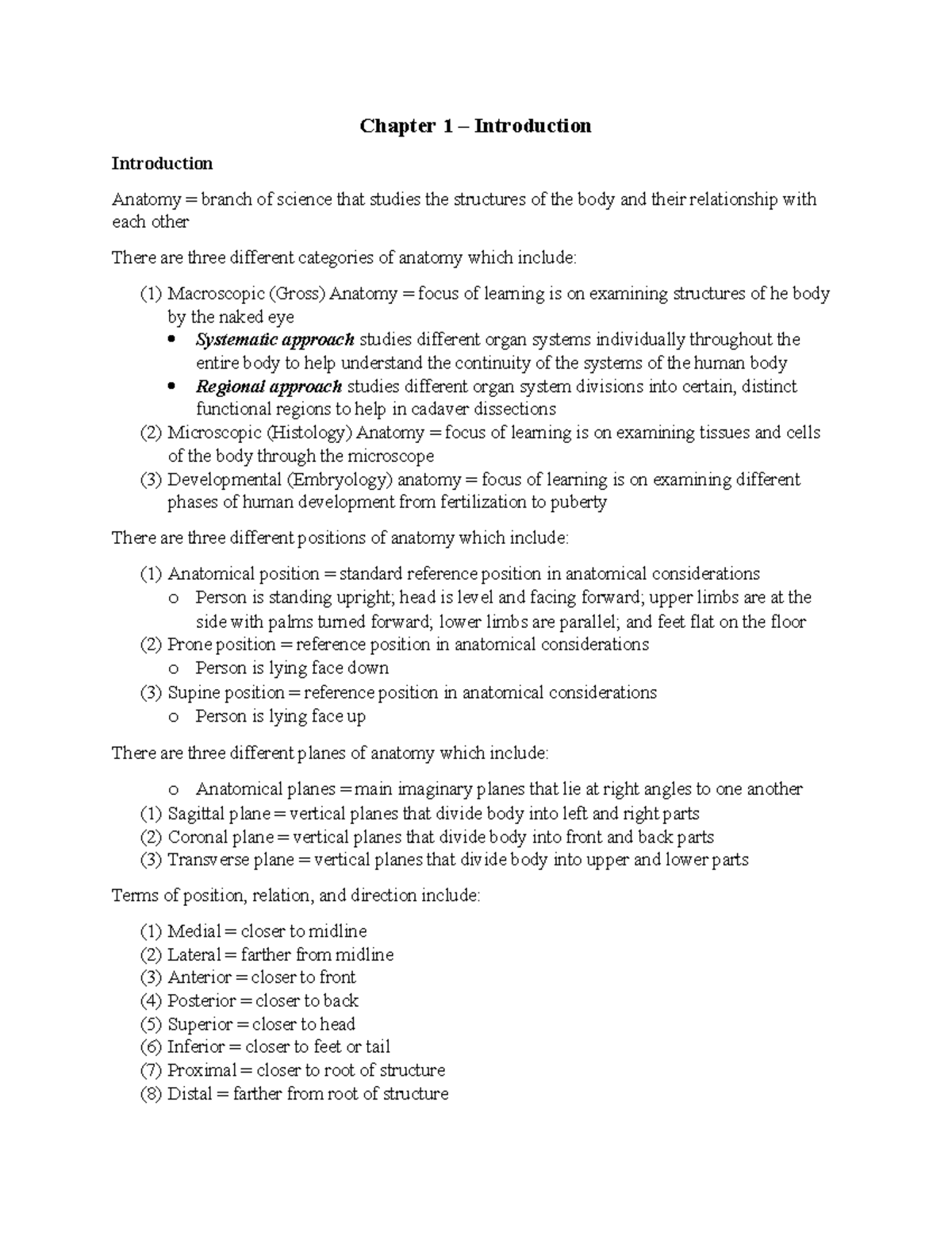 Chapter 1 - Lecture notes 1 - Chapter 1 – Introduction Introduction ...