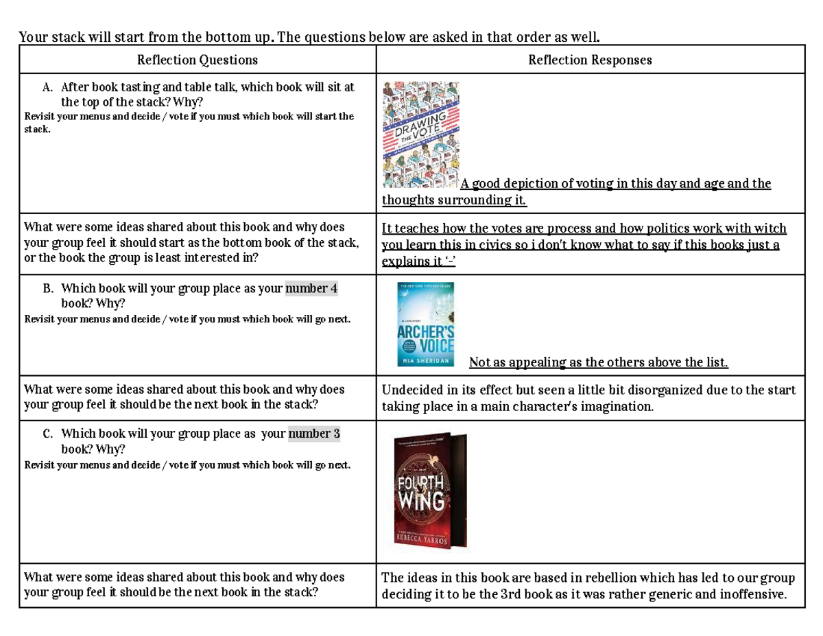 Copy of Defending Your Book Stack - Your stack will start from the ...