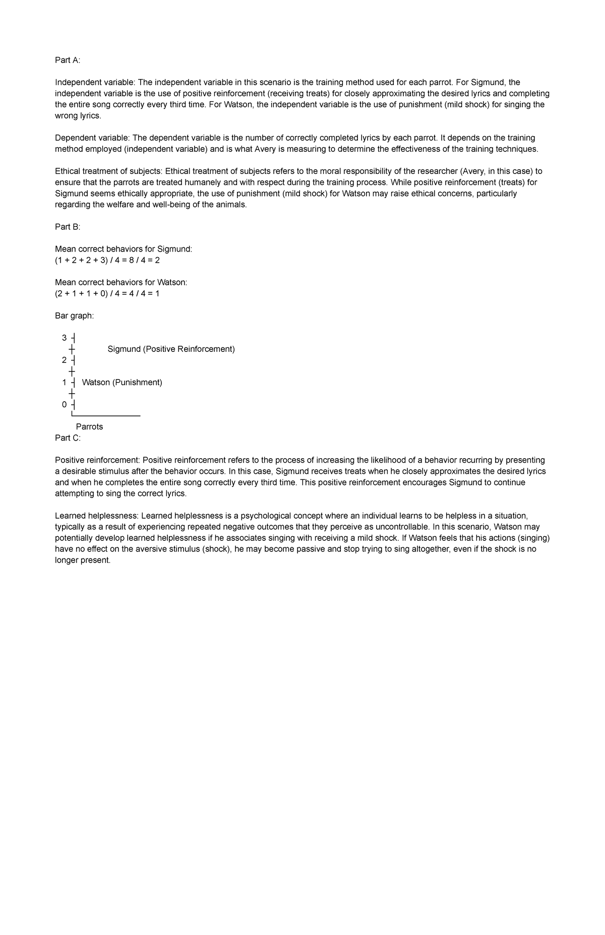 Untitled document full thing Part A Independent variable The