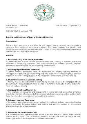 PROF ED 9 Curriculum Development - TECHNOLOGY AND LIVELIHOOD EDUCATION ...