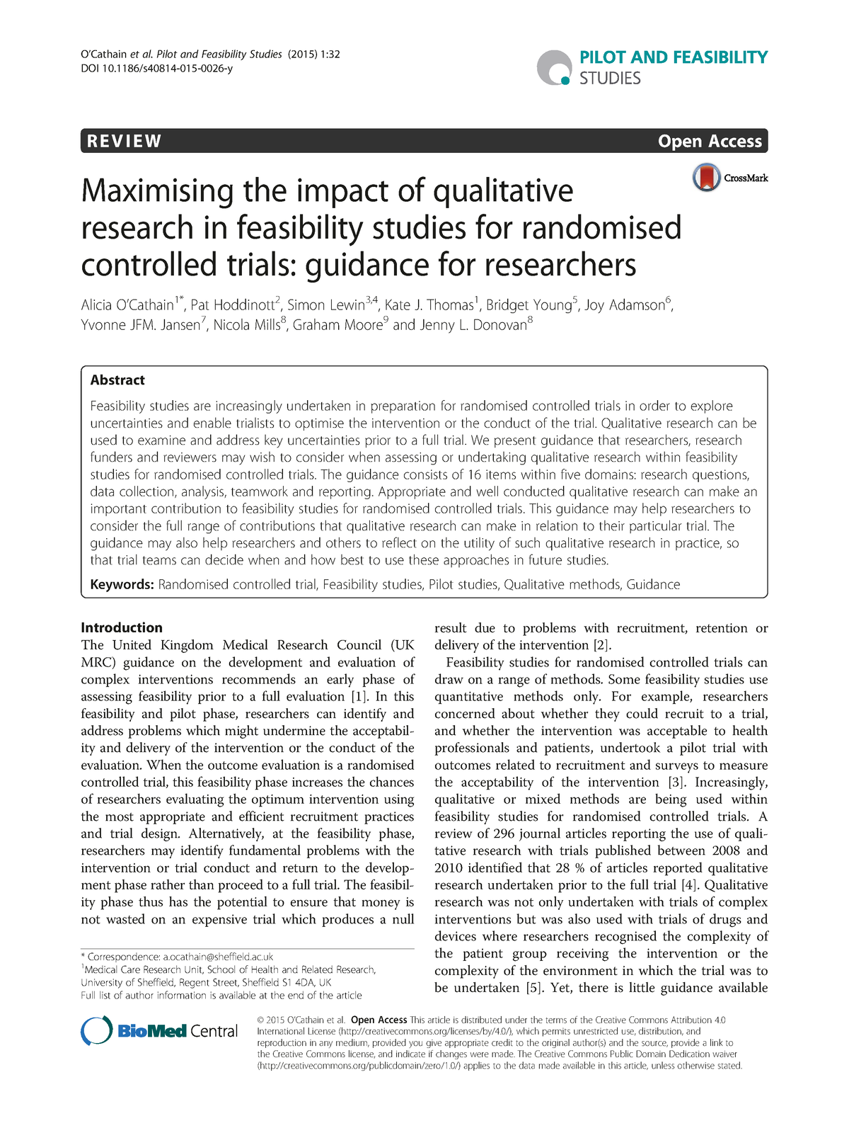 qualitative research open access journal