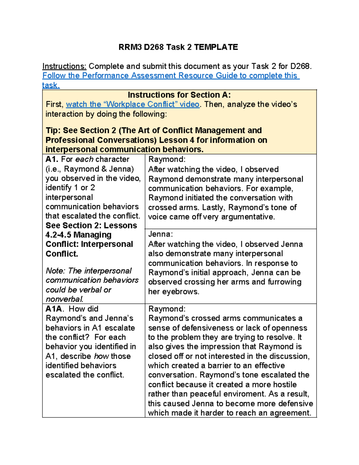 RRM3 D268 Task 2 Darian Landrum-2 - RRM3 D268 Task 2 TEMPLATE ...