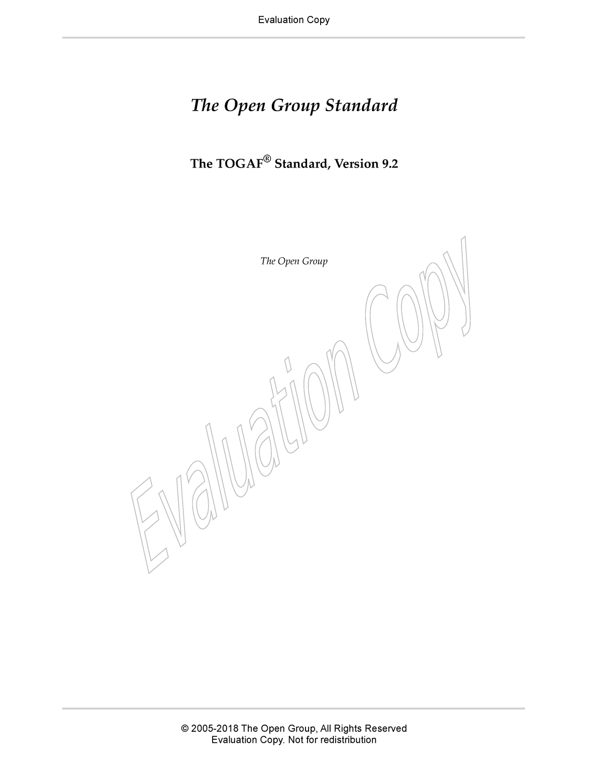 Togaf 9 - The Open Group Standard The TOGAF® Standard, Version 9. The ...