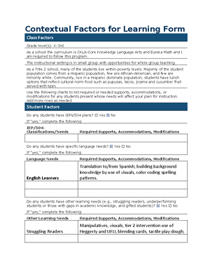 Task 2 - A. 1. I believe I promoted a positive learning environment and ...
