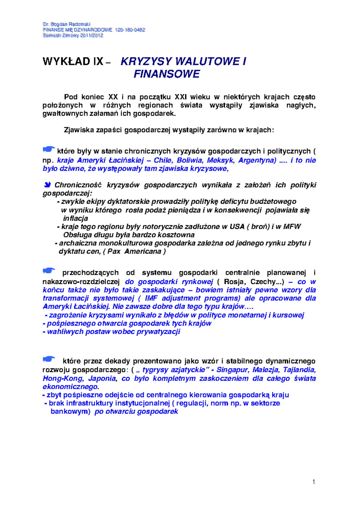 Finanse Wykład 9 - ####### D ####### D R R . ####### . ####### B ...