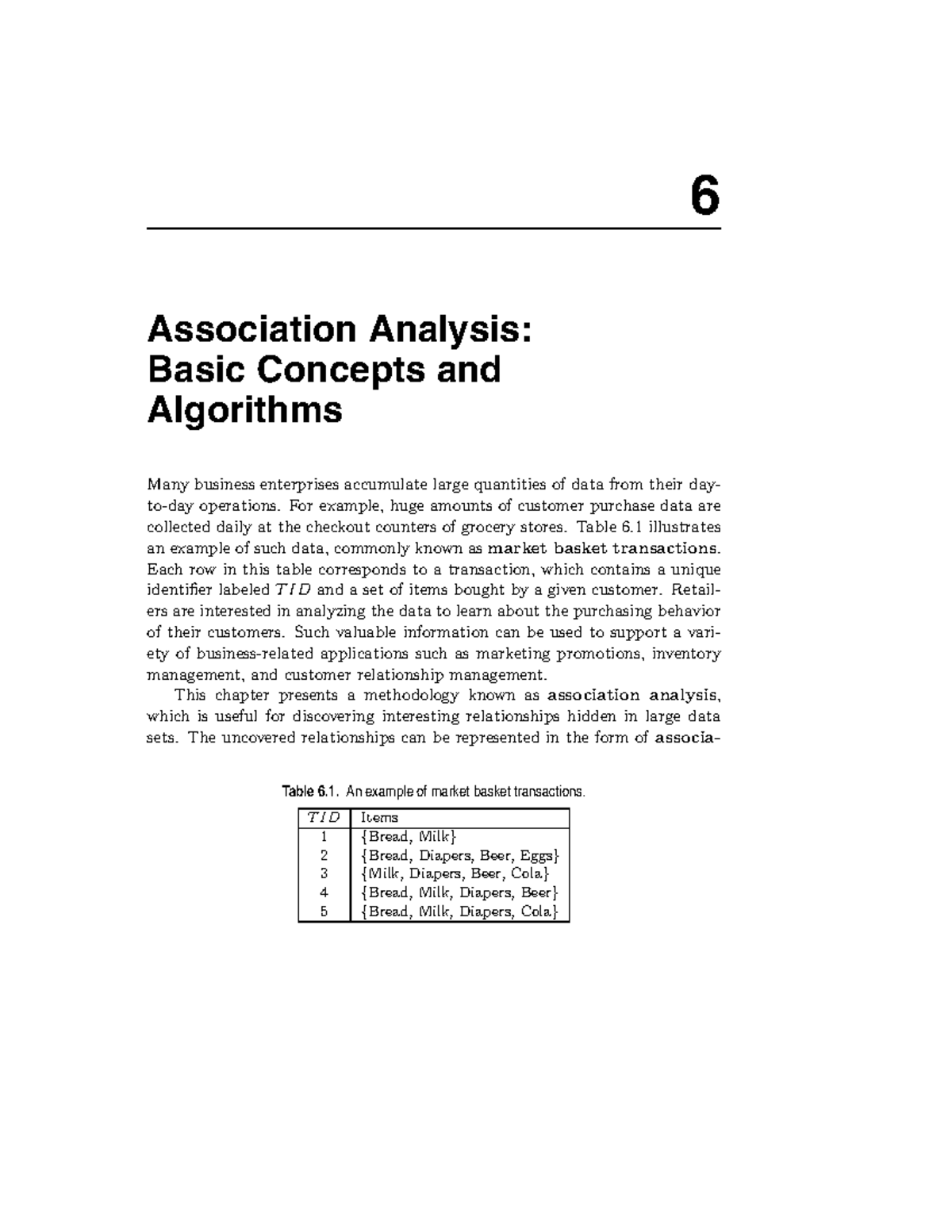 Ch6 Association Analysis - 6 Association Analysis: Basic Concepts and ...