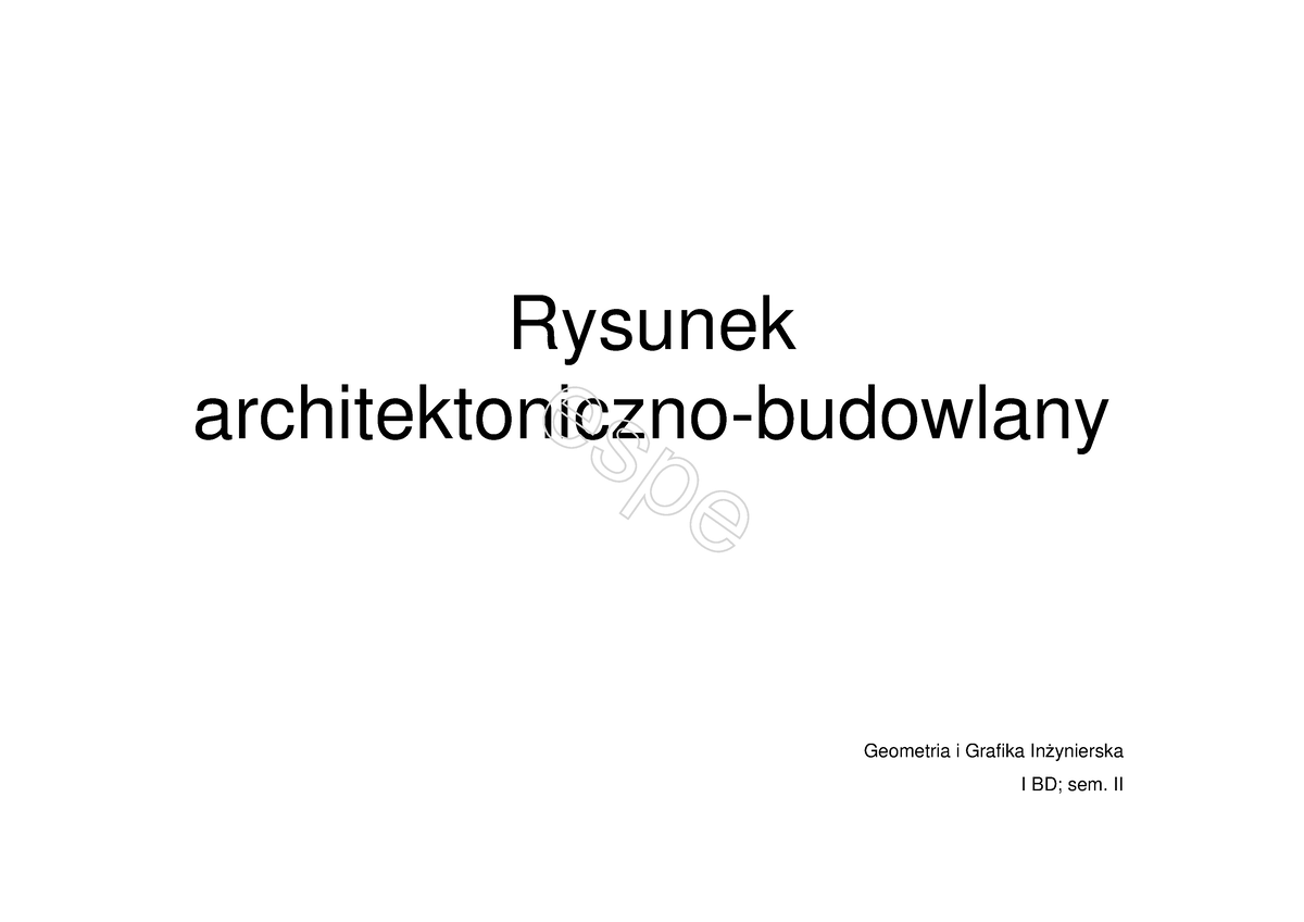 Wymiarowaniebudynkow Pdf-8770 - Rysunek Architektoniczno-budowlany ...